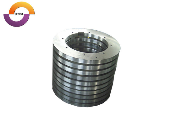 Precision CNC Ground Carbide Steel Blades Round Shape HRC45-65 Dureza para corte rotativo